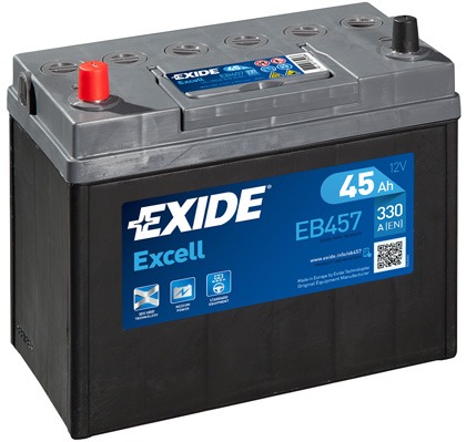 Autobatéria EXIDE Excell 45Ah, 12V, EB457 (EB457)